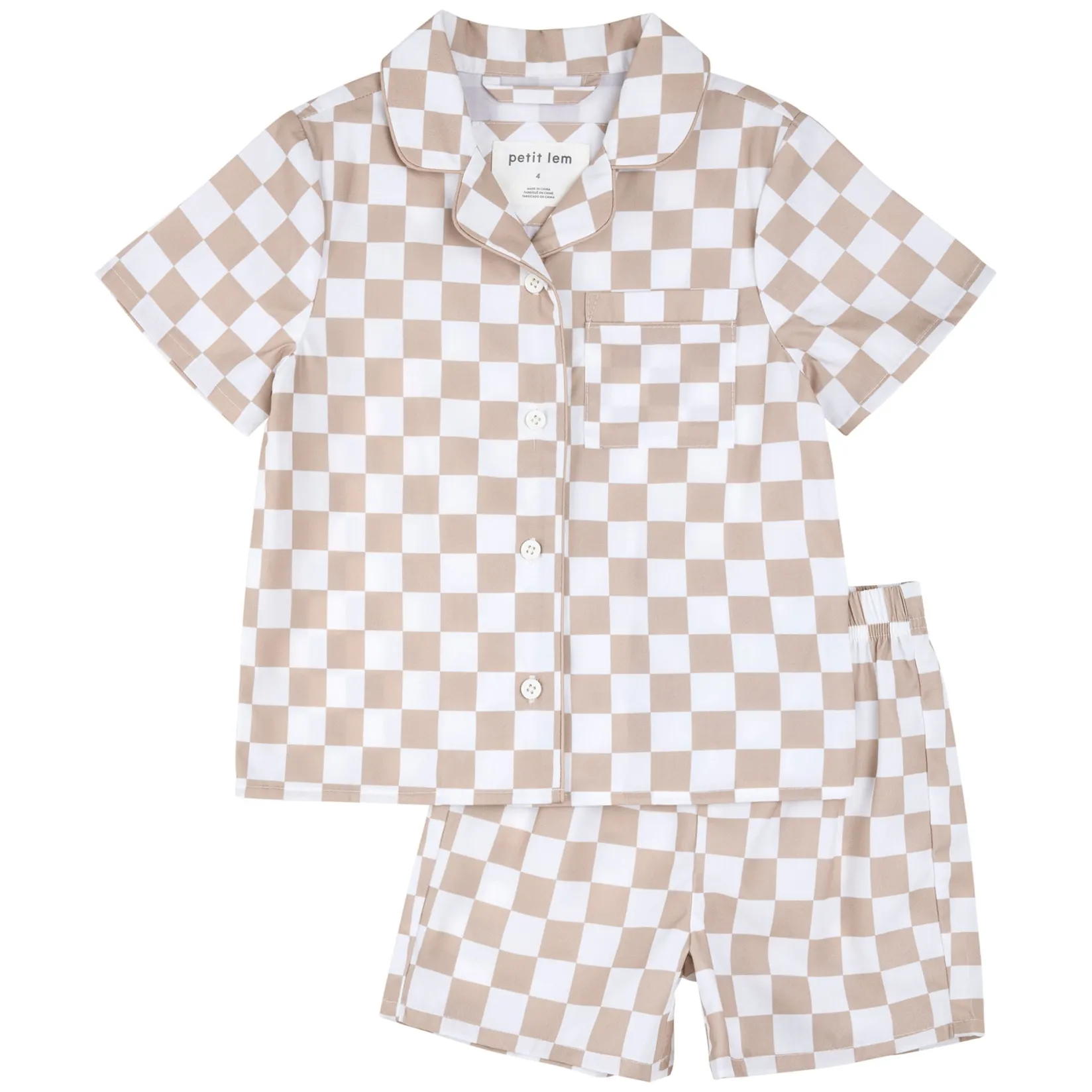 Sale Checkered Woven Pajamas 2-7 Kids Pajamas & Bathrobes