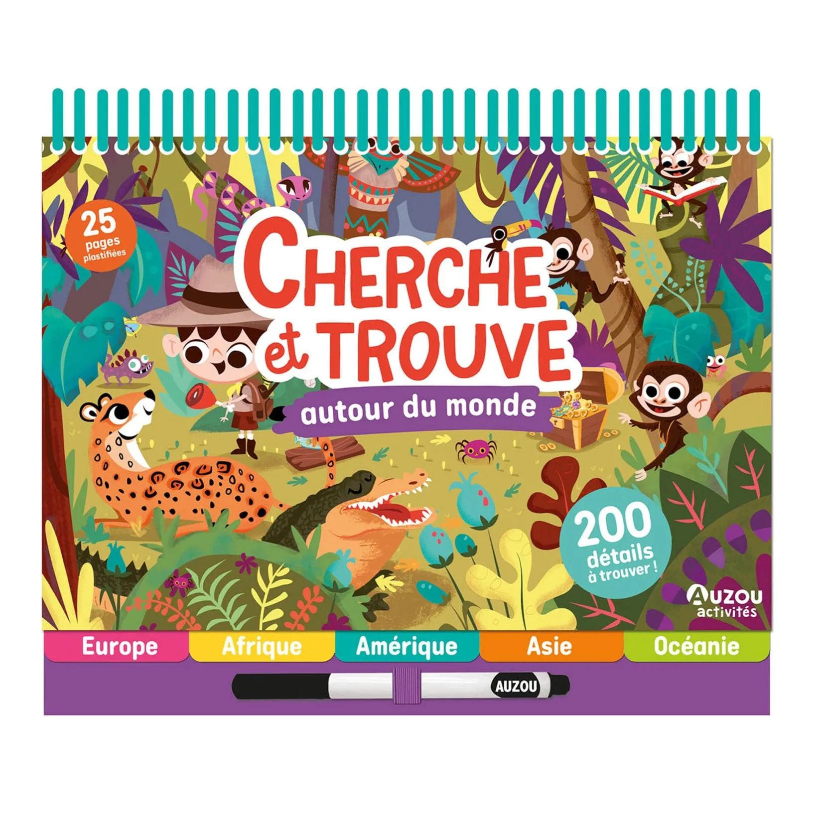 4 Years And Over|2 Years And Over>Auzou Cherche Et Trouve Autour Du Monde