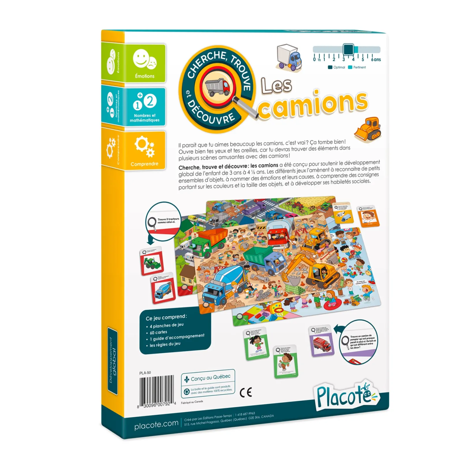Board Games>Placote Cherche, trouve et découvre : les camions