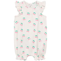 Rompers & Jumpsuits>Miles Cherries Romper 3-12m Ivory
