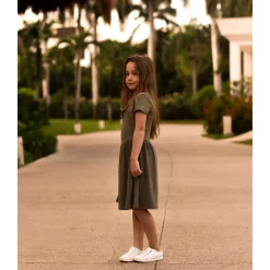 Cherries Rib Dress 7-14y Kids Dresses & Rompers