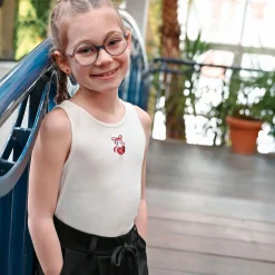 Tops>Look Cherries Tank Top 7-14y Ivory