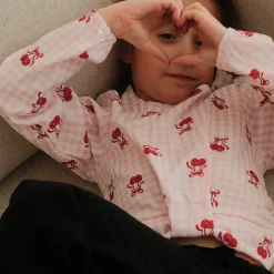 Cherries Vichy Blouse 7-14y Kids Tops