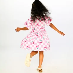 Discount Cherry Check Dress 3-6 Kids Dresses & Rompers
