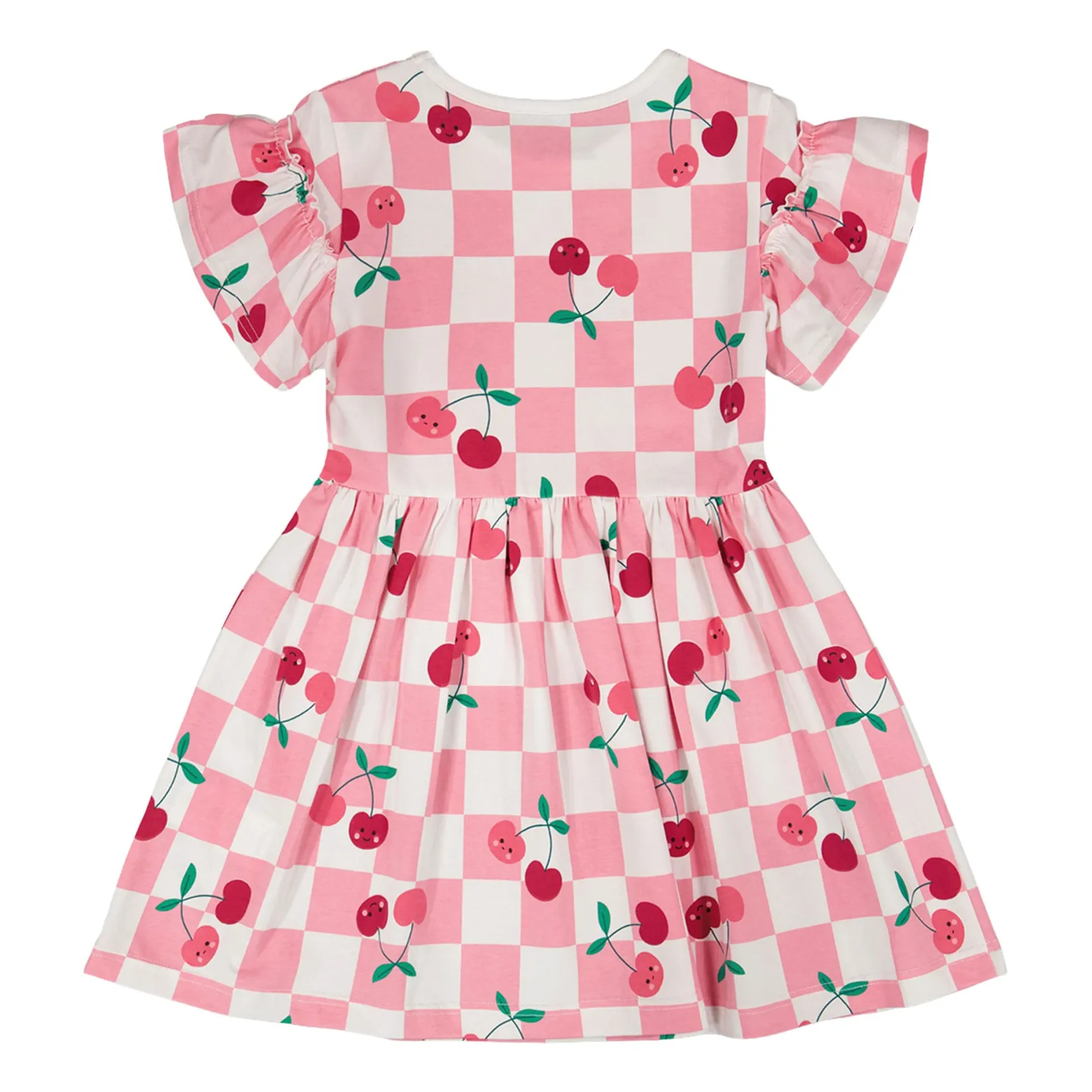 Discount Cherry Check Dress 3-6 Kids Dresses & Rompers