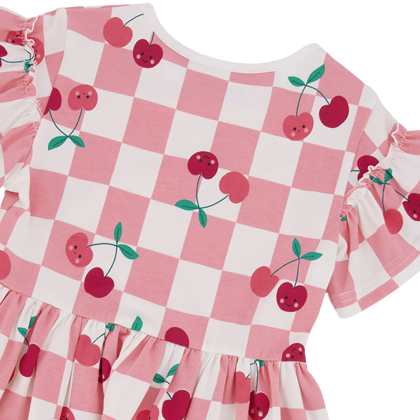 Discount Cherry Check Dress 3-6 Kids Dresses & Rompers