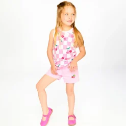 Cherry Check Tank Top 3-6 Kids Tops