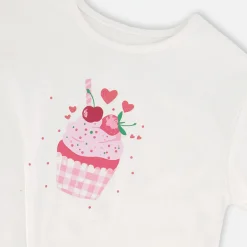 Hot Cherry Cupcake T-shirt 3-6 Kids Tops