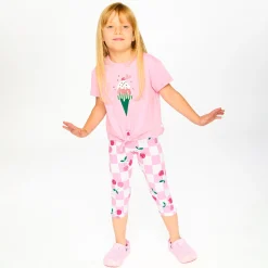 Tops>Deux par Deux Cherry Ice Cream T-shirt 3-6 Pink