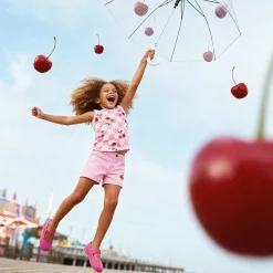 Outlet Cherry Denim Short 3-6 Kids Shorts & Bermuda
