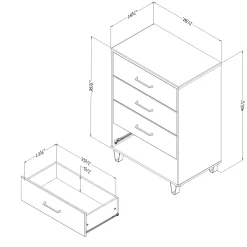 Chest - Arlen Weathered Oak and Matte Black Storage Furniture