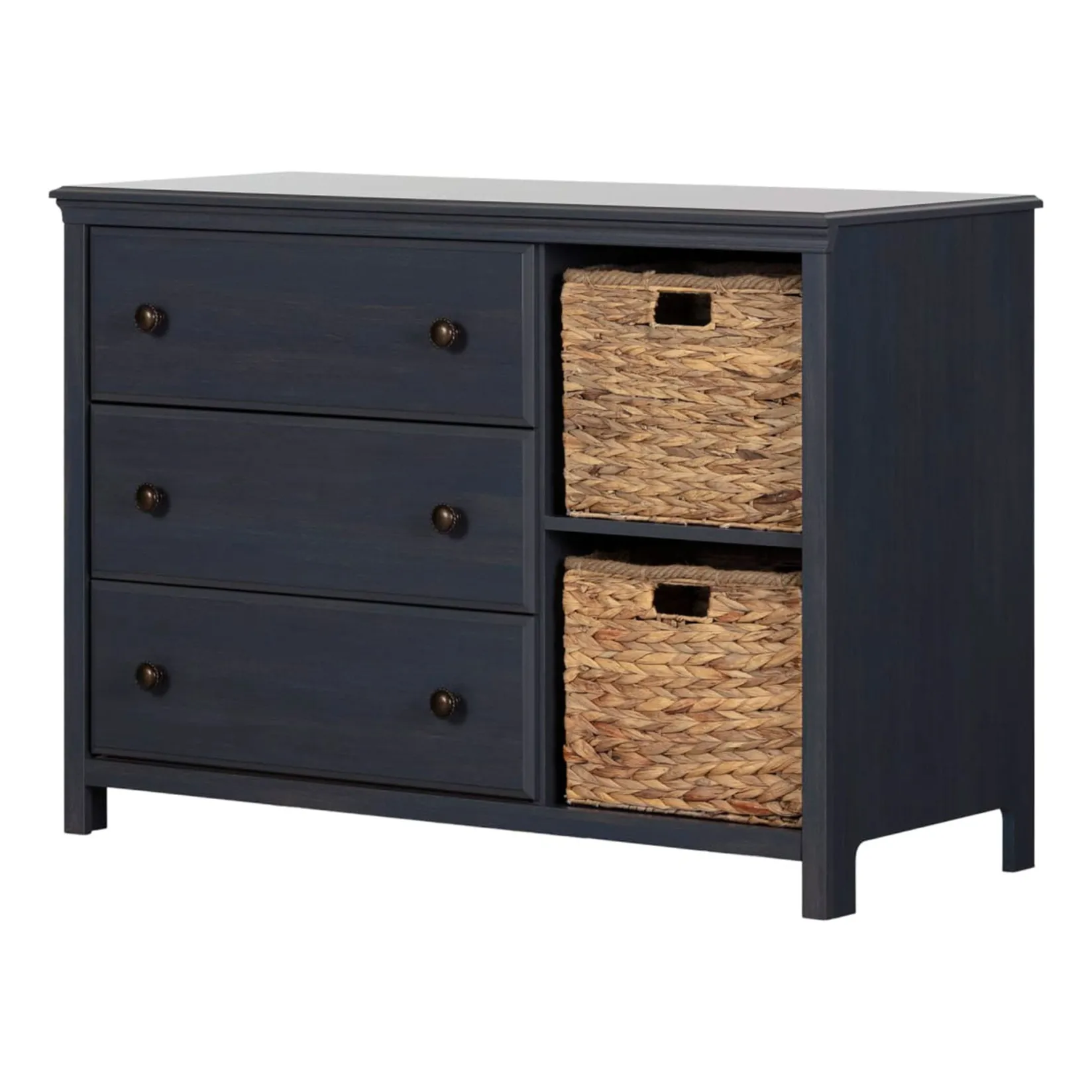 Clearance Chest with 3 Drawers and Baskets Cotton Candy - Blueberry Changing Tables