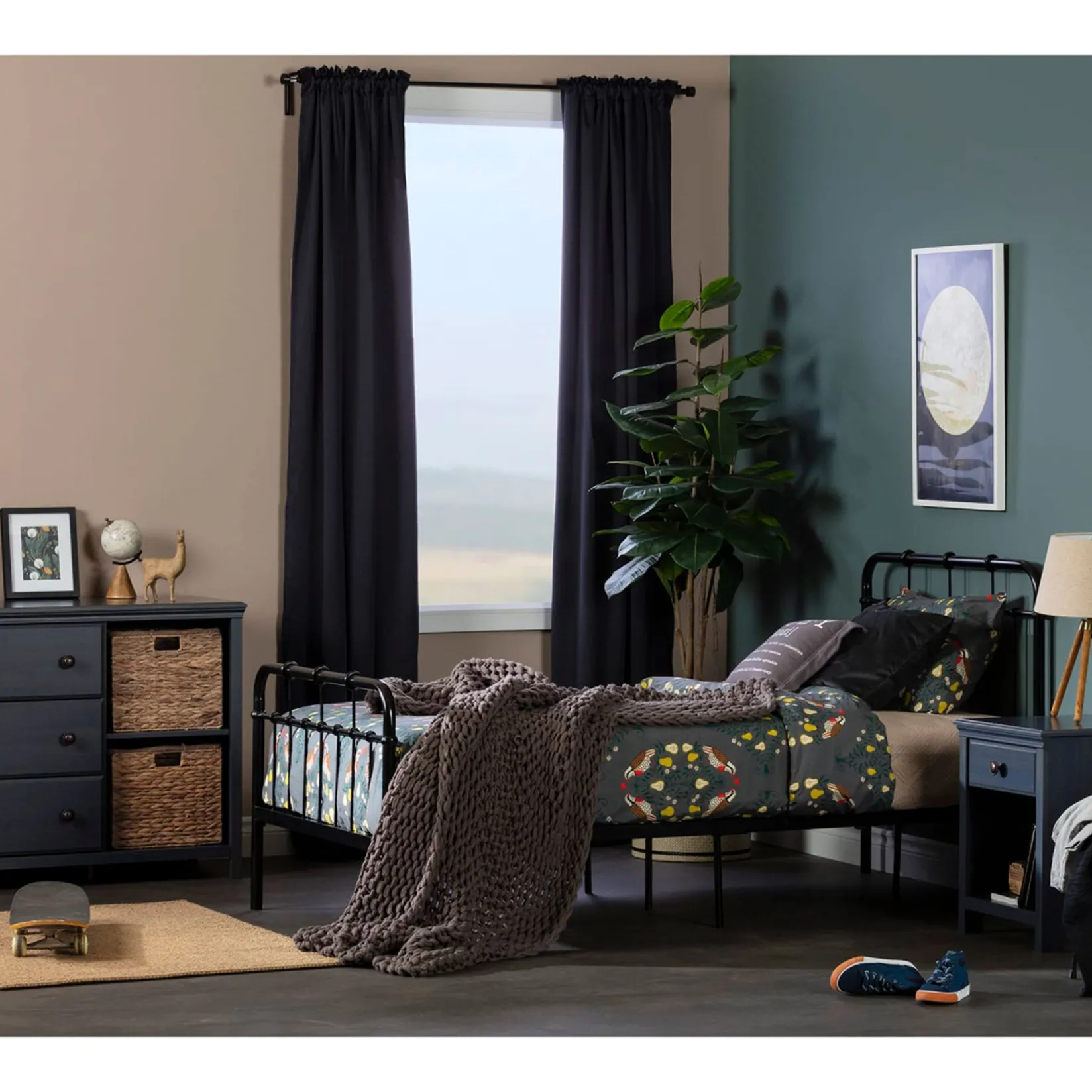 Clearance Chest with 3 Drawers and Baskets Cotton Candy - Blueberry Changing Tables