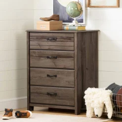 Hot Chest with 4 Drawers Asten - Fall Oak Storage Furniture