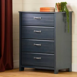 New Chest with 4 Drawers Asten - Blueberry Storage Furniture