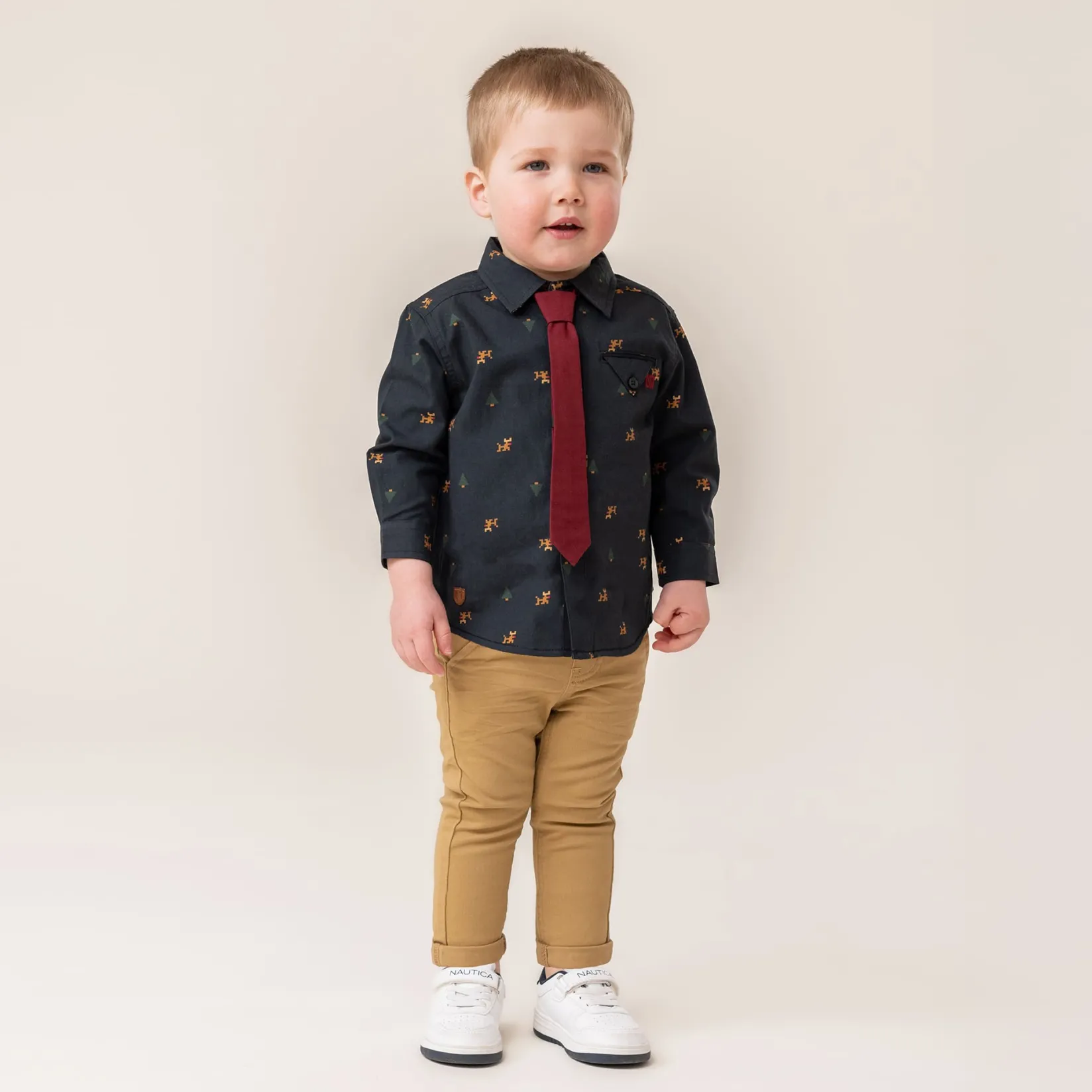 Clearance Chic Printed Shirt 6-24m BOY Tops