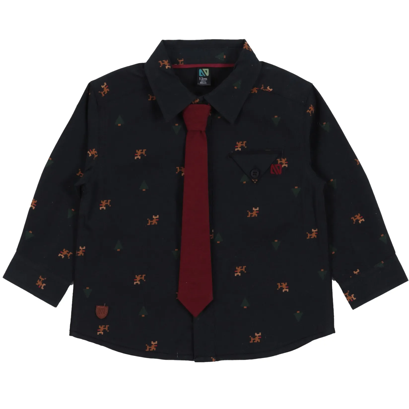Clearance Chic Printed Shirt 6-24m BOY Tops