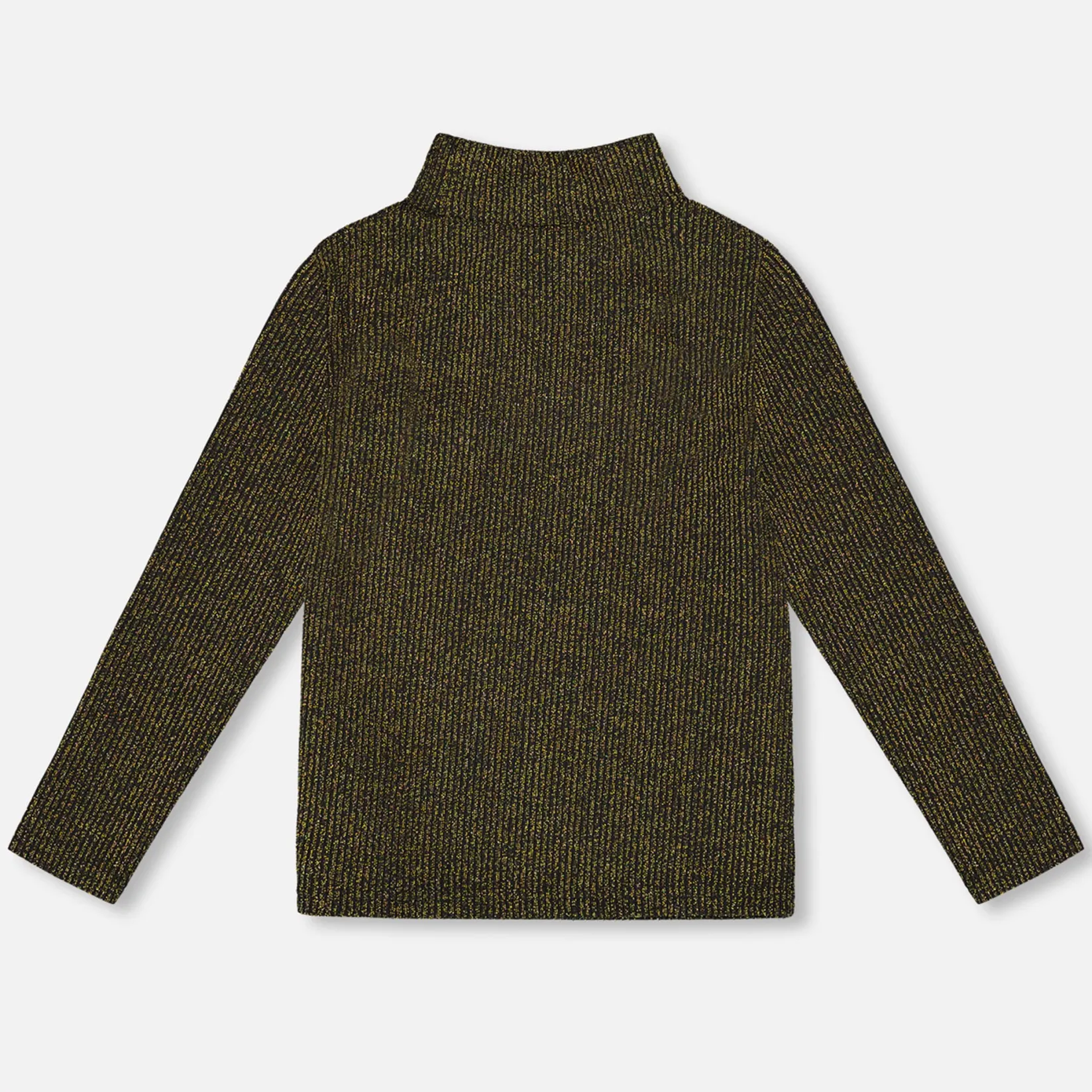 Tops>Deux par Deux Christmas Shiny Turtleneck7-10 Black