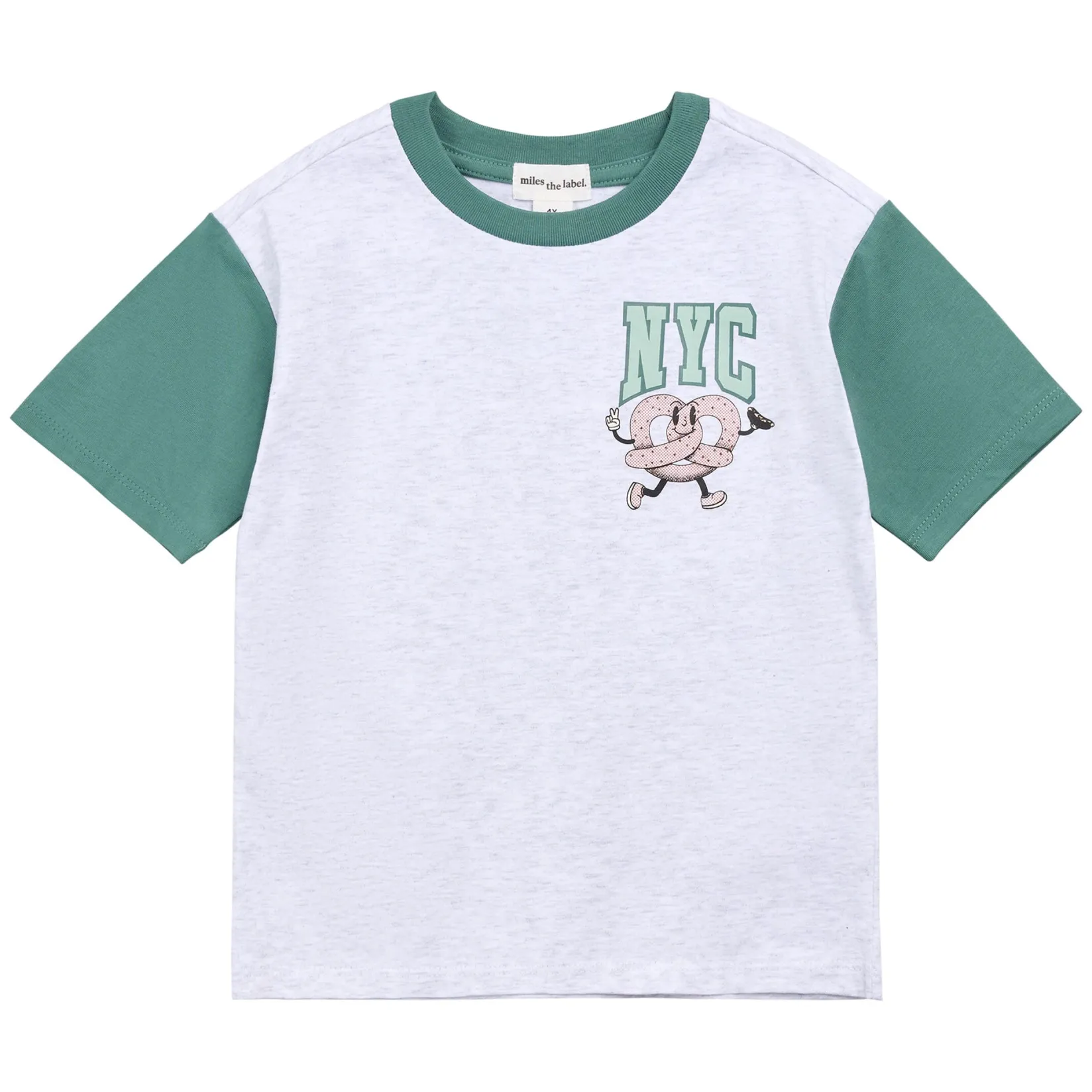 Tops>Miles City Bretzel T-shirt 3-6y Grey