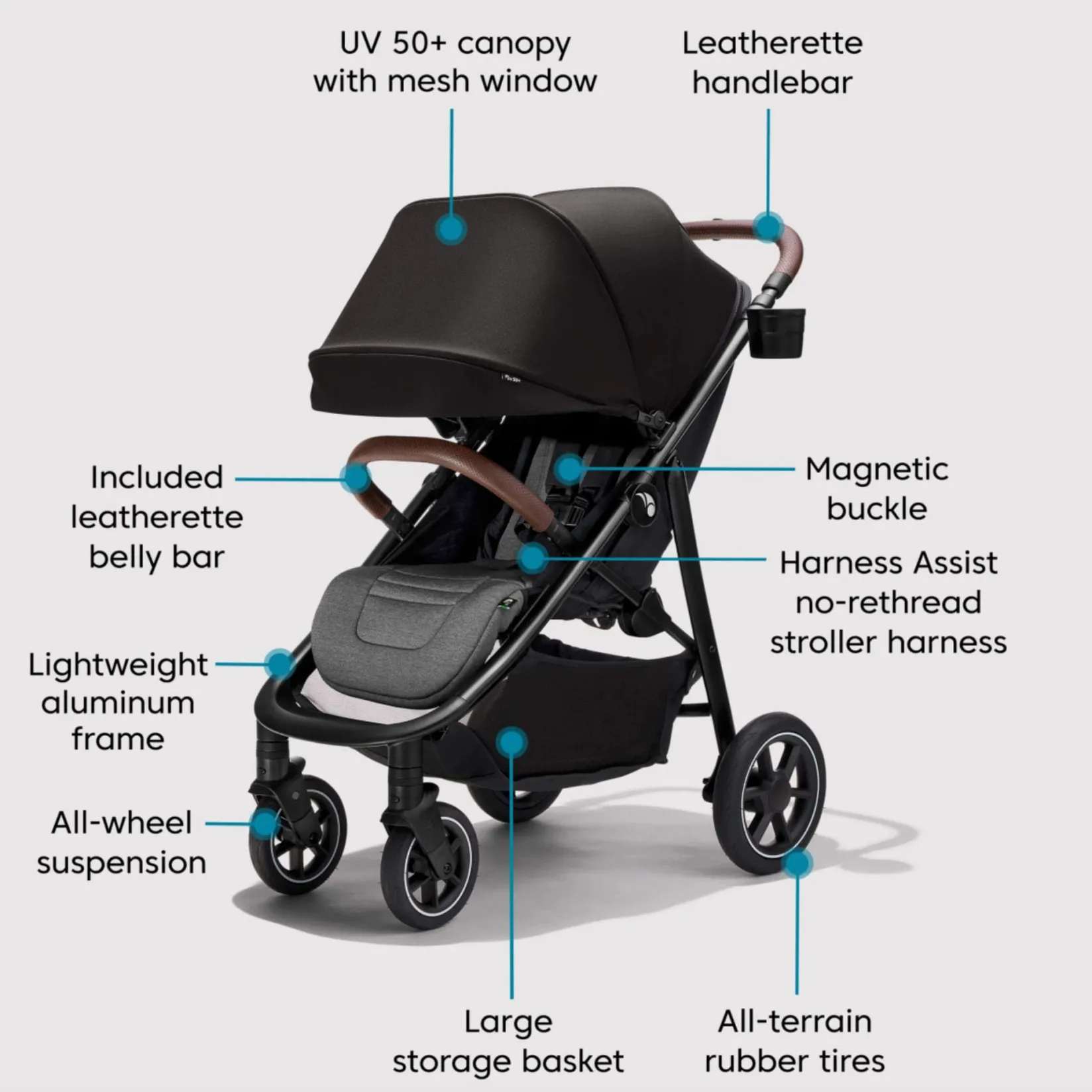 City Mini® Air Lightweight Stroller - Black Kids Strollers|Strollers & Trailers