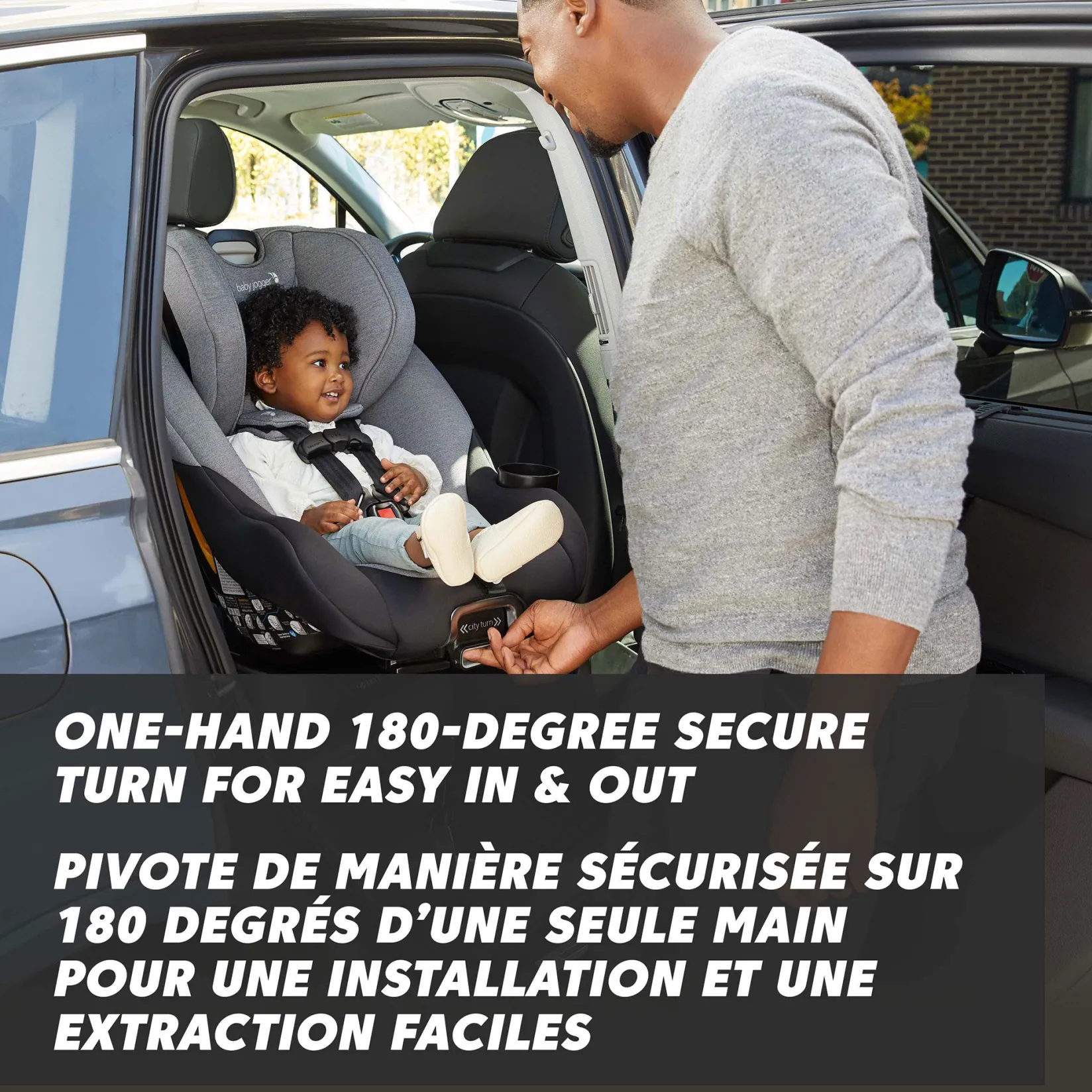 Car Seats & Booster Seats|Car Seats>Baby Jogger City Turn™ Rotating Convertible Car Seat - Onyx Black