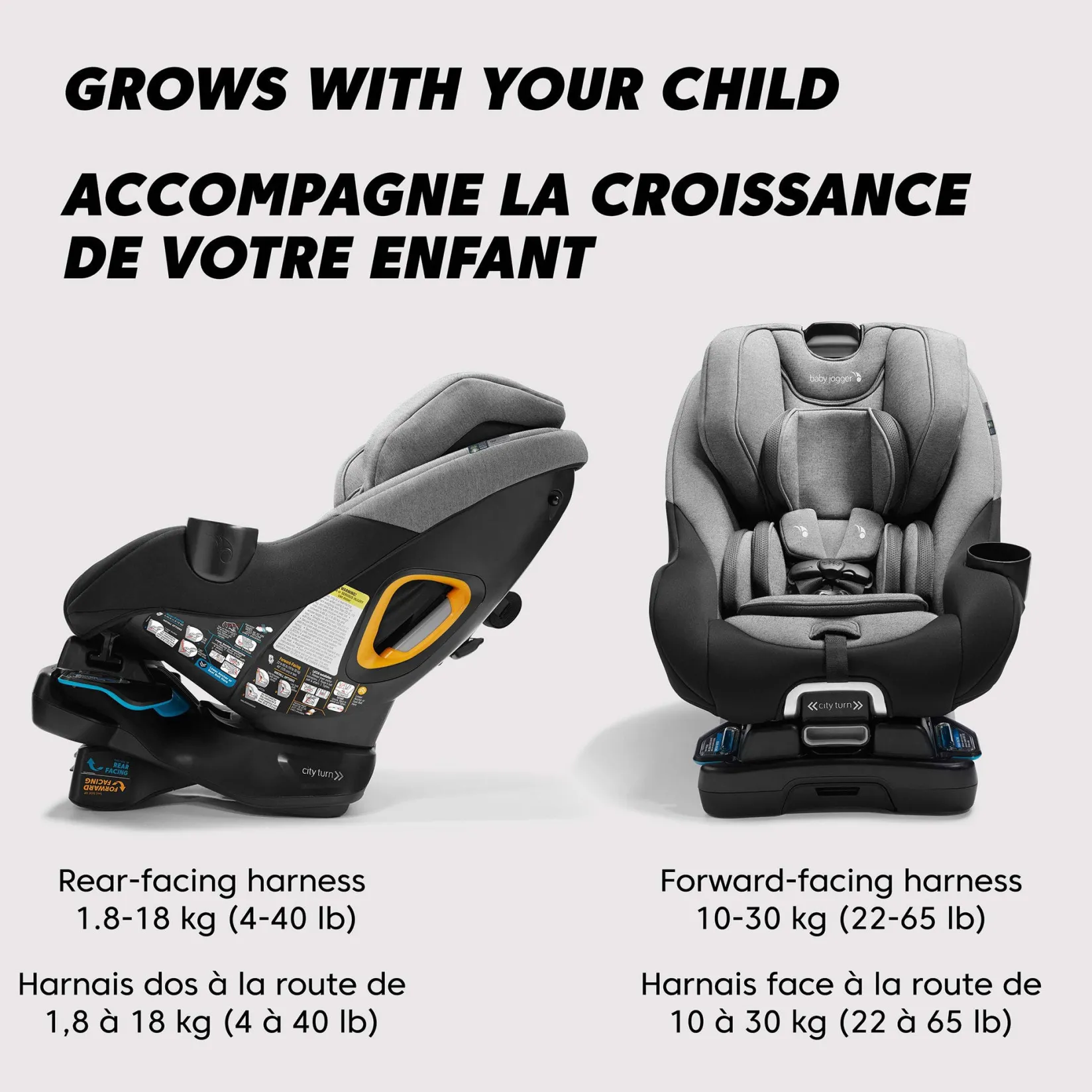 Car Seats & Booster Seats|Car Seats>Baby Jogger City Turn™ Rotating Convertible Car Seat - Onyx Black