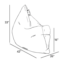 New Classic Junior Bean Bag Original - Boreal Green Kid'S Tables & Chairs