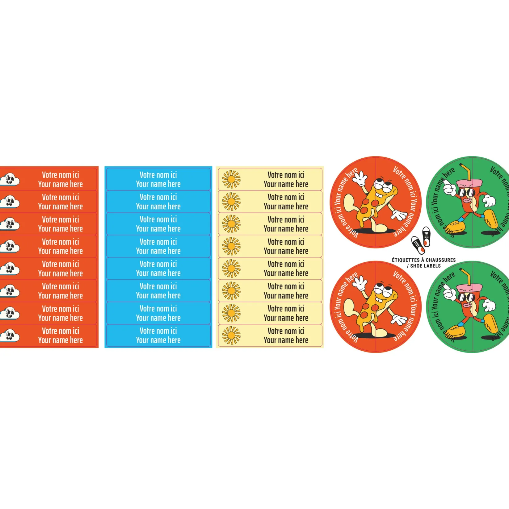 Personalized Name Labels|Personalized Name Labels>Clement - Impressions Classical Name Labels - Retro