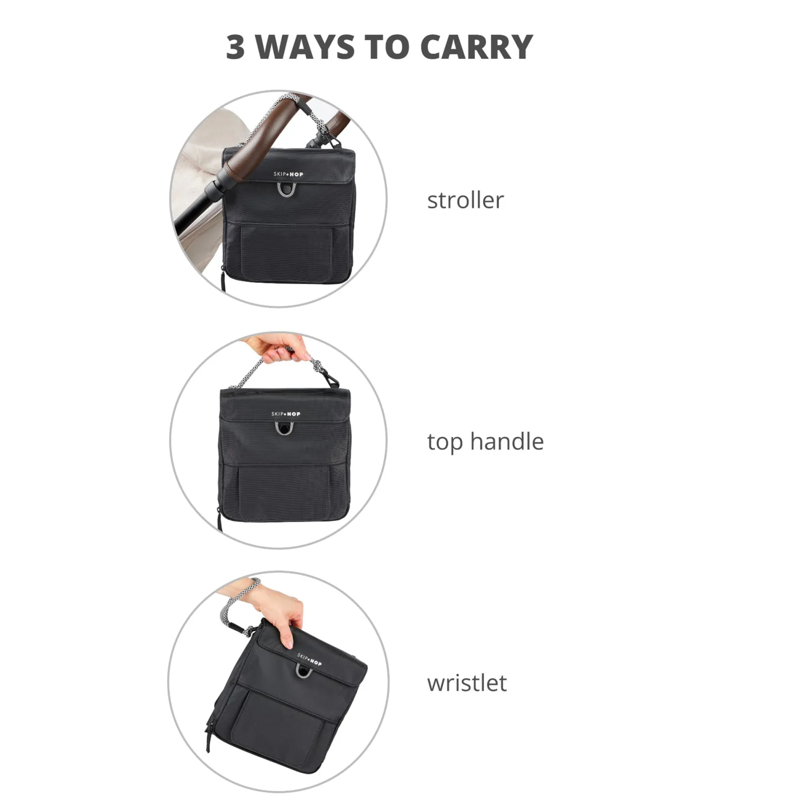 Diaper Bags|Diaper Bags>Skip Hop Clean Slate Changing Station - Black