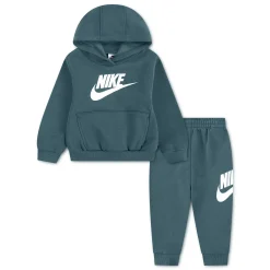 Outfit Sets>Nike Club Fleece Set 12-18m Charcoal
