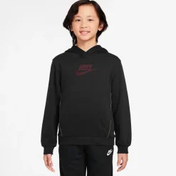 Sportswear|Fleeces And Sweatshirts>Nike Club French Terry Hoodie 8-16 Black