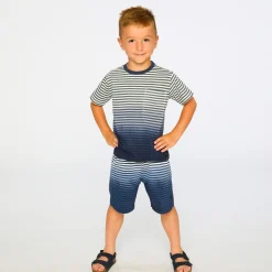 Clearance Coastal Stripes T-shirt 3-6 Kids/BOY Tops