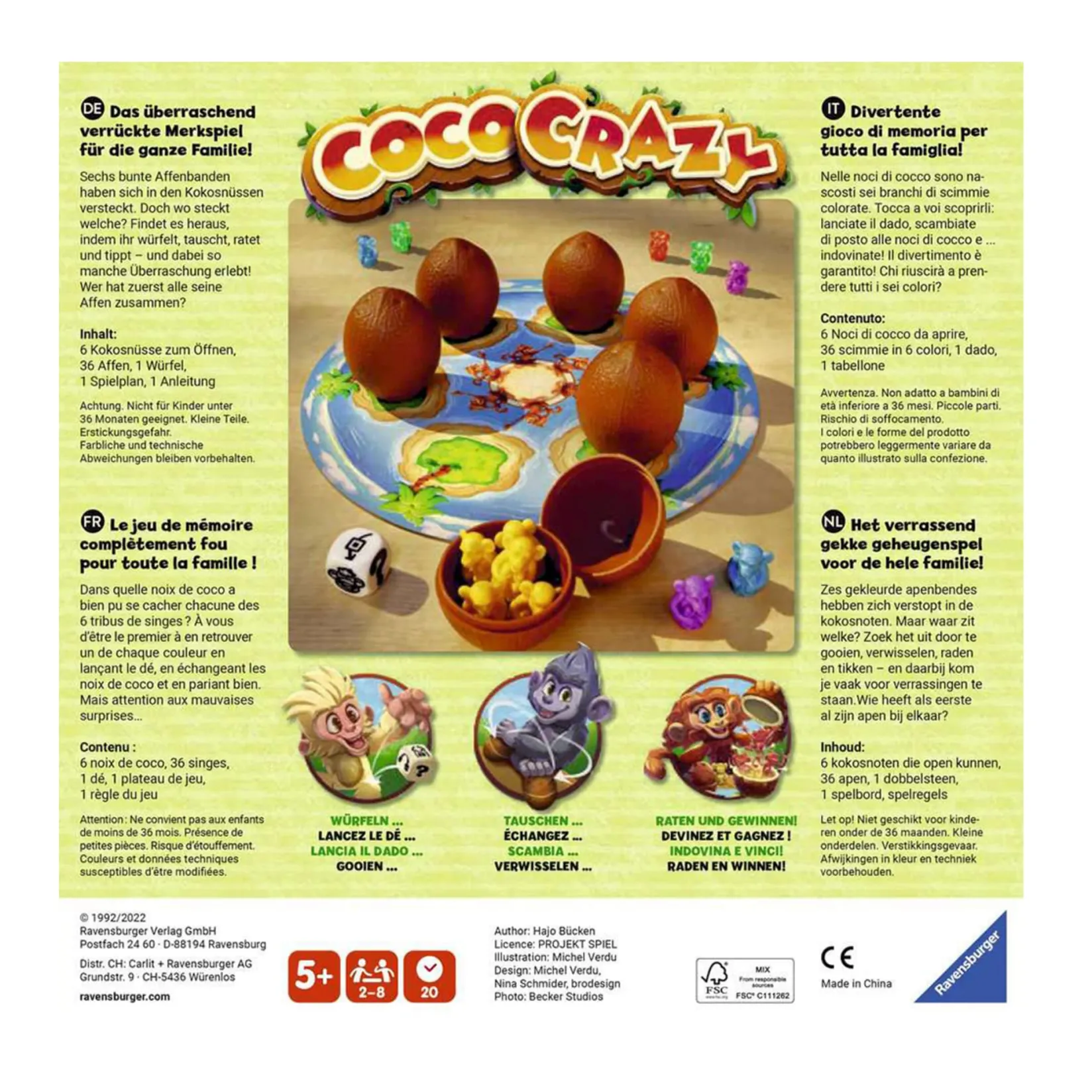 Board Games>Ravensburger Coco Crazy