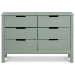 Storage Furniture>DaVinci Colby 6-Drawer Double Dresser - Light Sage