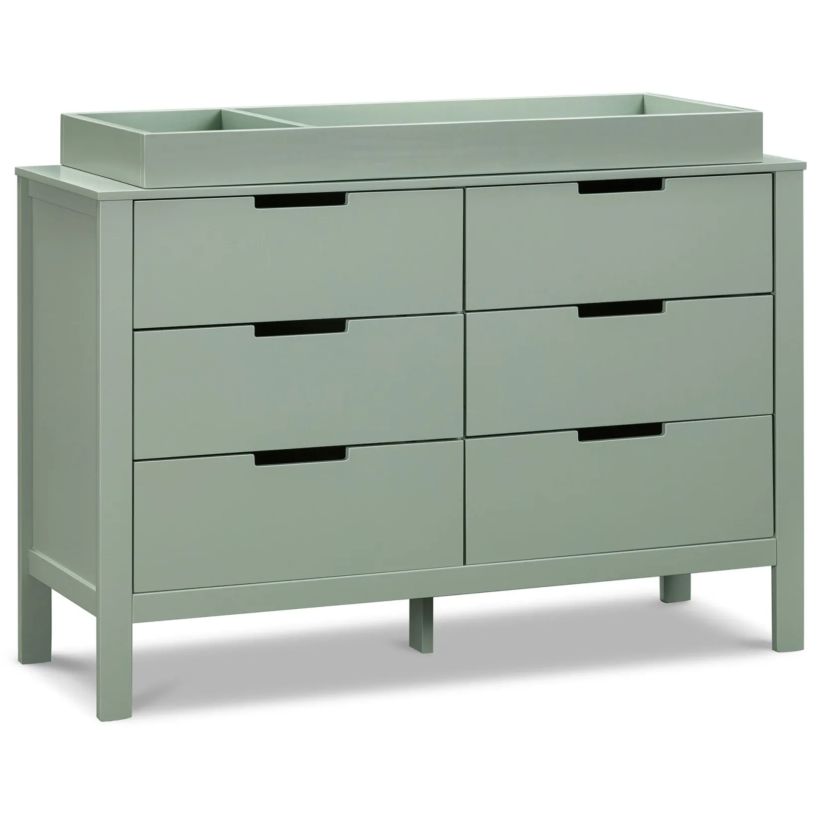 Storage Furniture>DaVinci Colby 6-Drawer Double Dresser - Light Sage