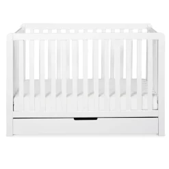 Discount Colby 4-in-1 Convertible Crib with Trundle Drawer - White Cribs & Mattresses|Cribs & Mattresses
