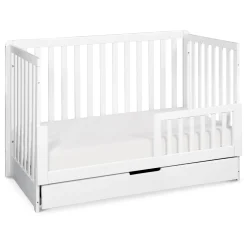 Discount Colby 4-in-1 Convertible Crib with Trundle Drawer - White Cribs & Mattresses|Cribs & Mattresses