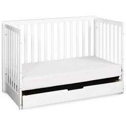 Discount Colby 4-in-1 Convertible Crib with Trundle Drawer - White Cribs & Mattresses|Cribs & Mattresses