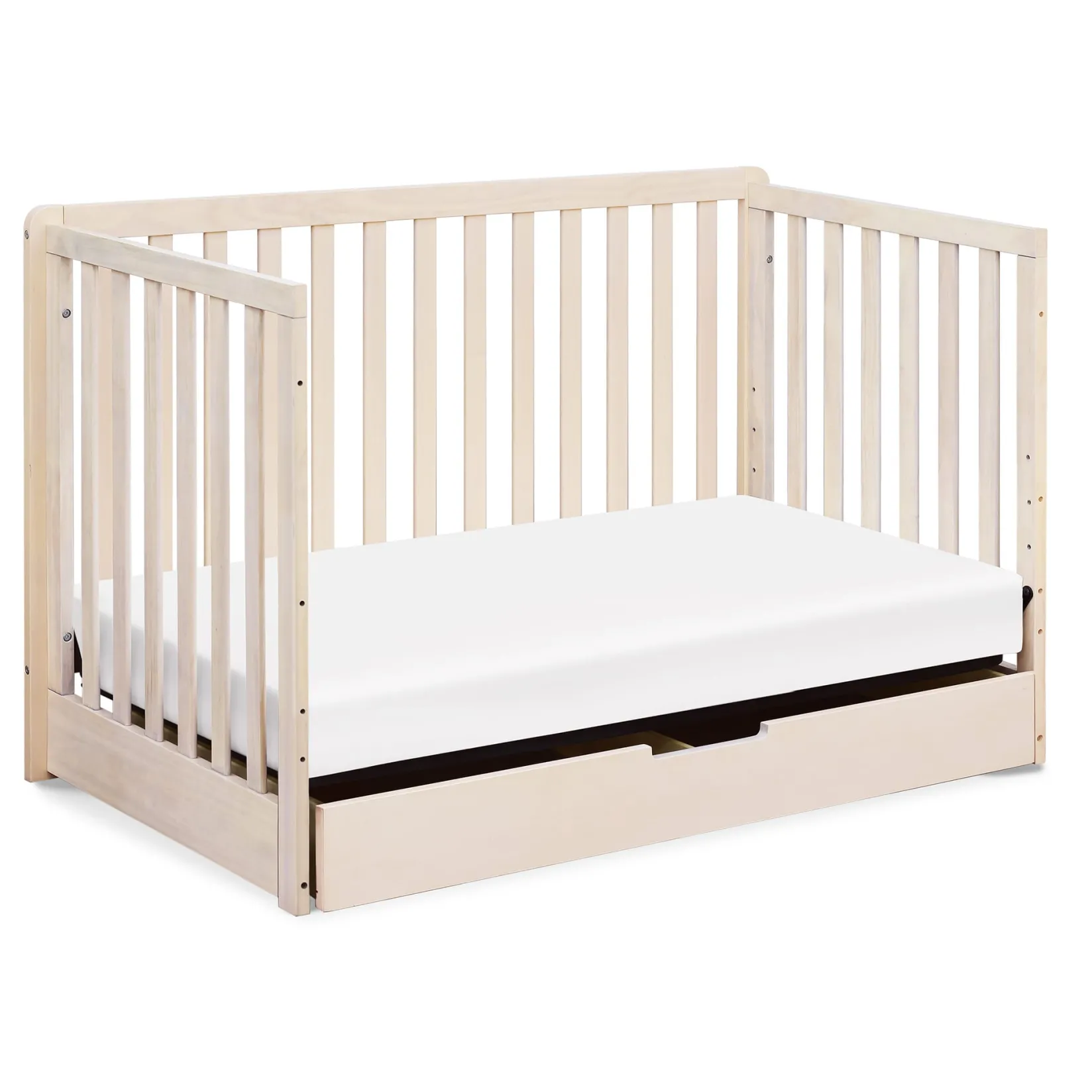Cribs & Mattresses|Cribs & Mattresses>DaVinci Colby 4-in-1 Convertible Crib with Trundle Drawer - Washed Natural