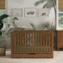 Hot Colby 4-in-1 Convertible Crib with Trundle Drawer - Walnut Cribs & Mattresses|Cribs & Mattresses