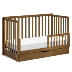 Hot Colby 4-in-1 Convertible Crib with Trundle Drawer - Walnut Cribs & Mattresses|Cribs & Mattresses
