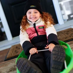 Outerwear|Snowsuits>Chlorophylle Colibri 2pces Snowsuits 2-7 Coral