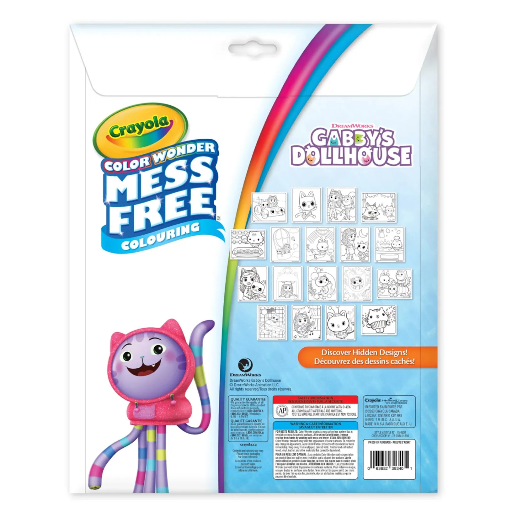 Outlet Color Wonder Mess-Free Colouring Pages & Mini Markers - Gabby's Dollhouse Kids Diy & Activities