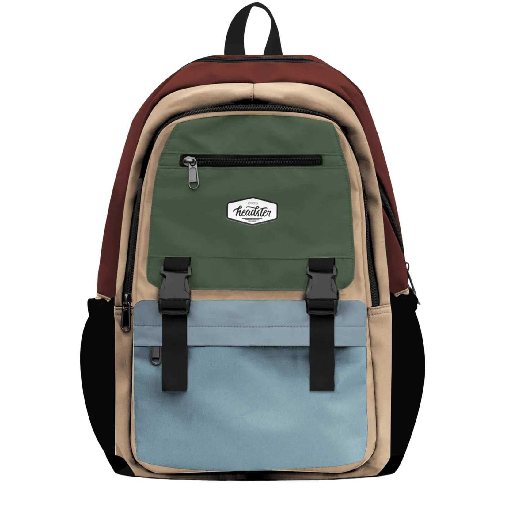 Backpacks>Headster Kids Colorblock Backpack - Safari Breeze