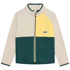 Outerwear|Fleeces And Sweatshirts>Color Kids Colorblock Fleece Jacket 4-8 Teal