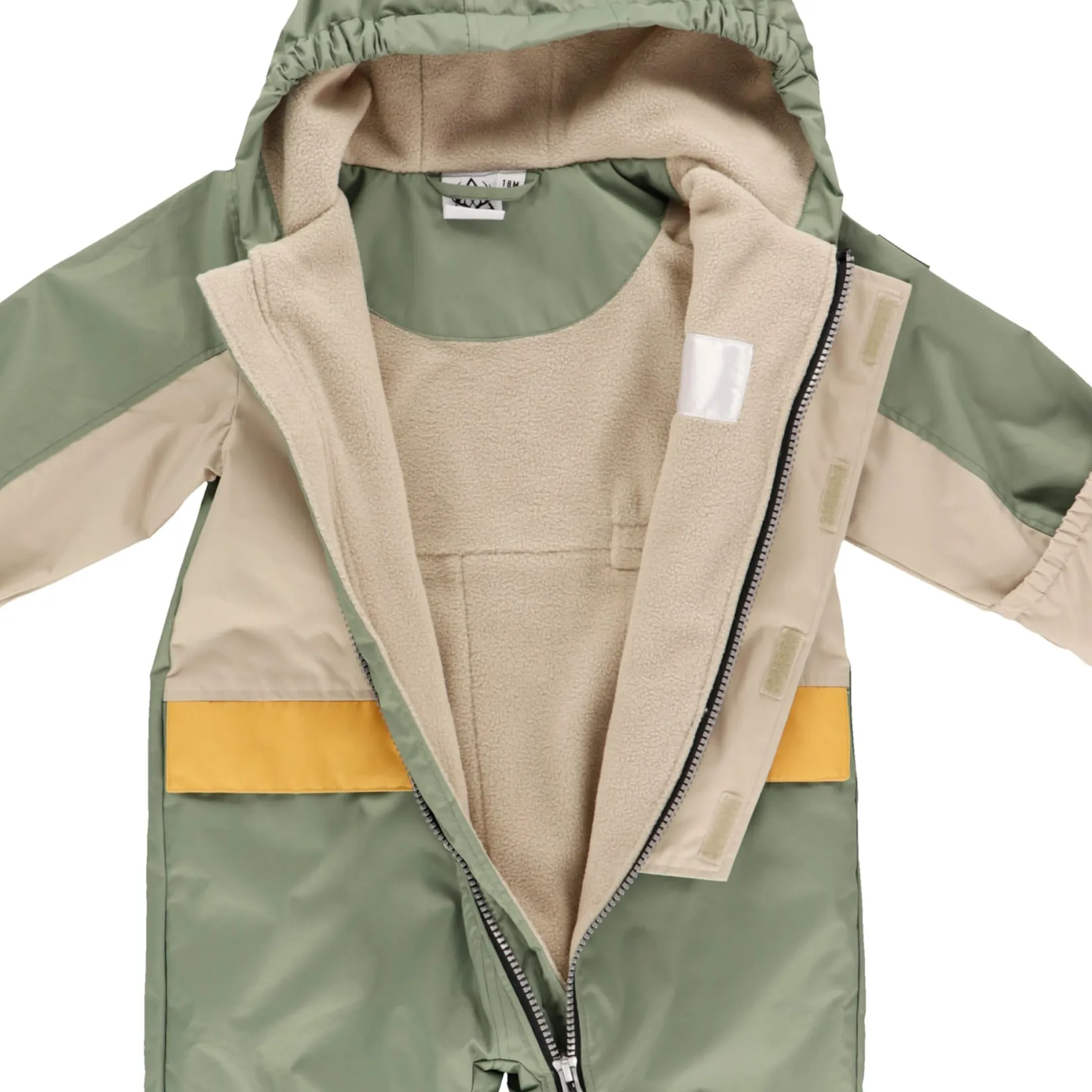 Outerwear>Deer Mountain Colorblock 1pce Suit 6-24m Green