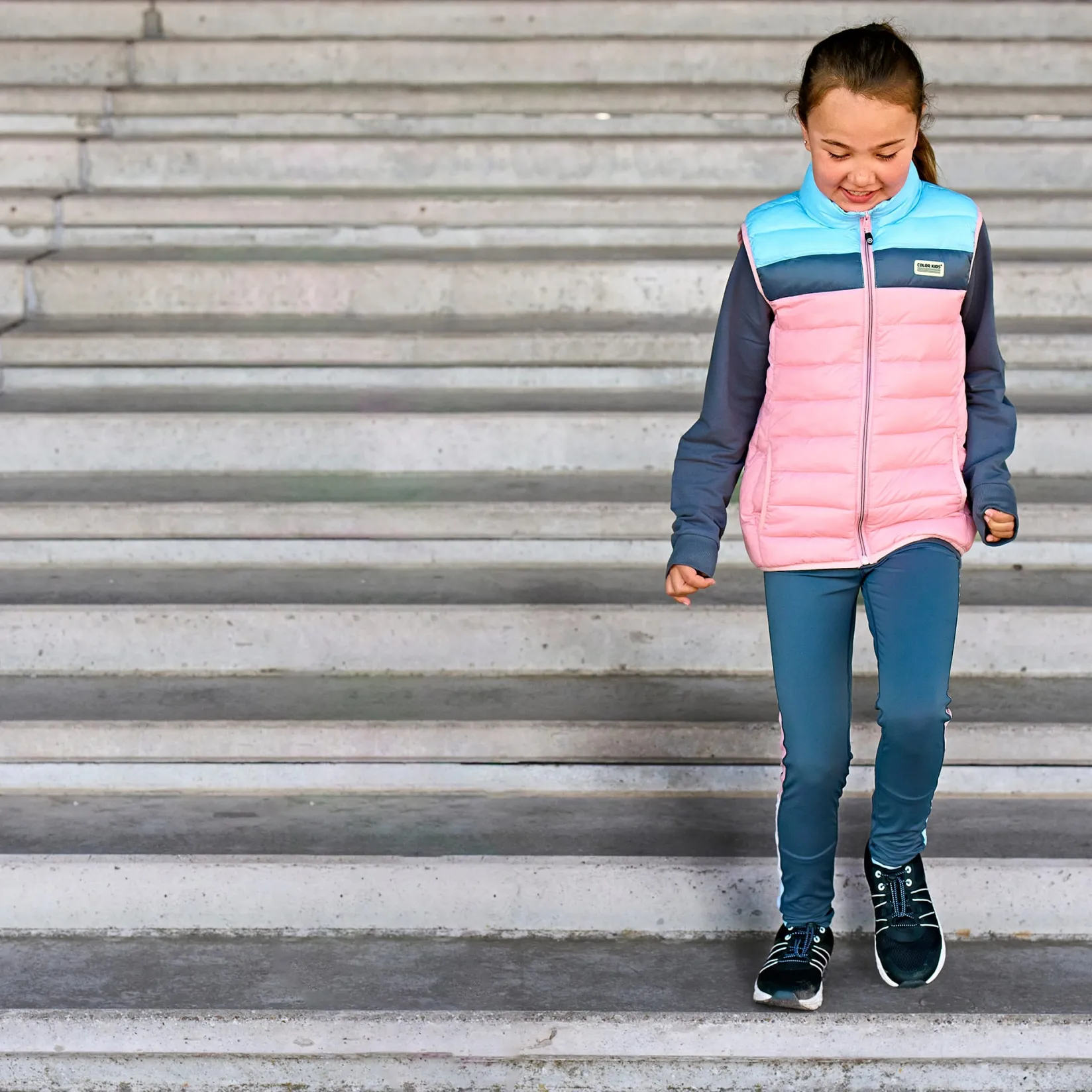 Outlet Colorblock Quilted Vest 4-8 Kids Outerwear|Coats & Jackets