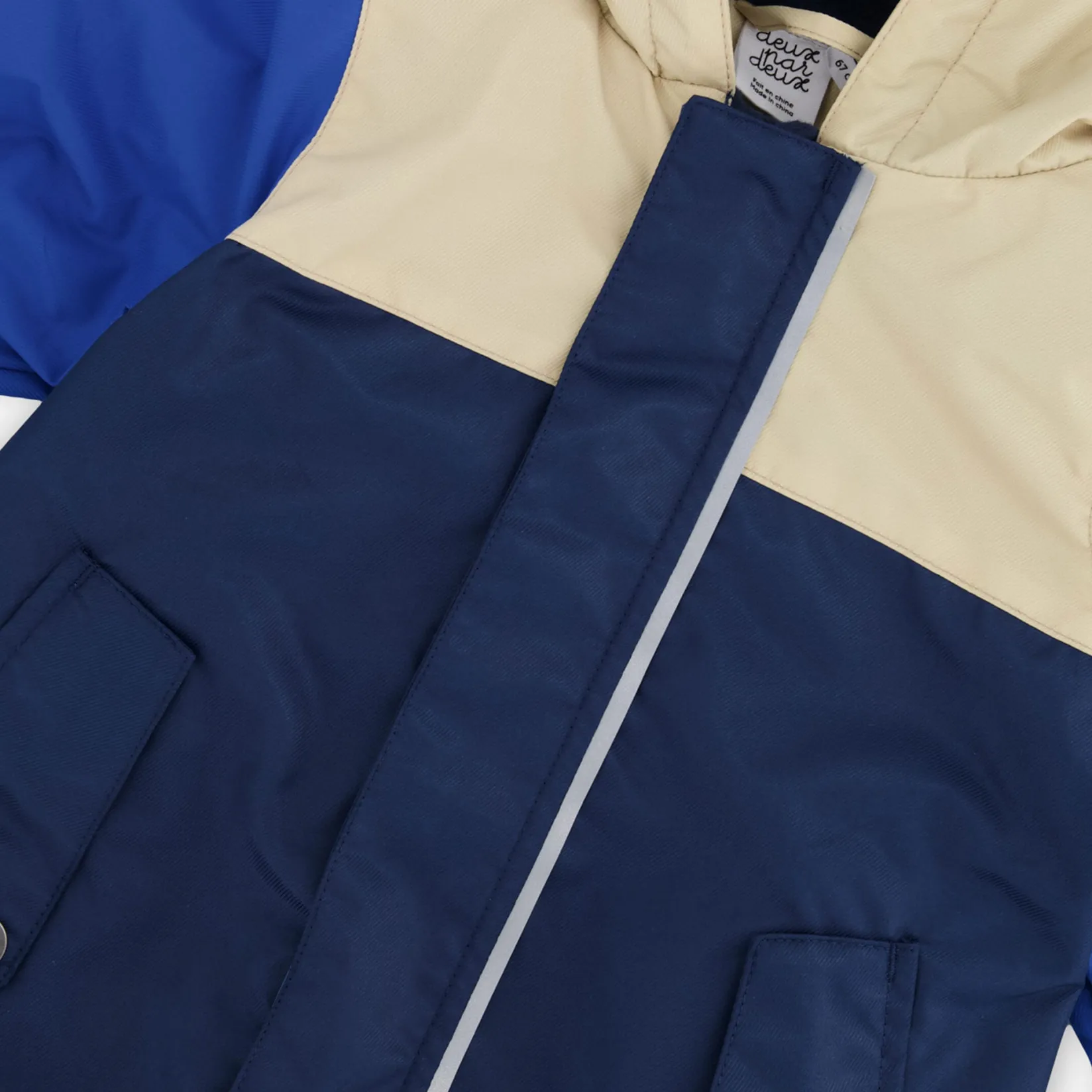 Outerwear>Deux par Deux Colorblock Spring Set 3-24m Navy