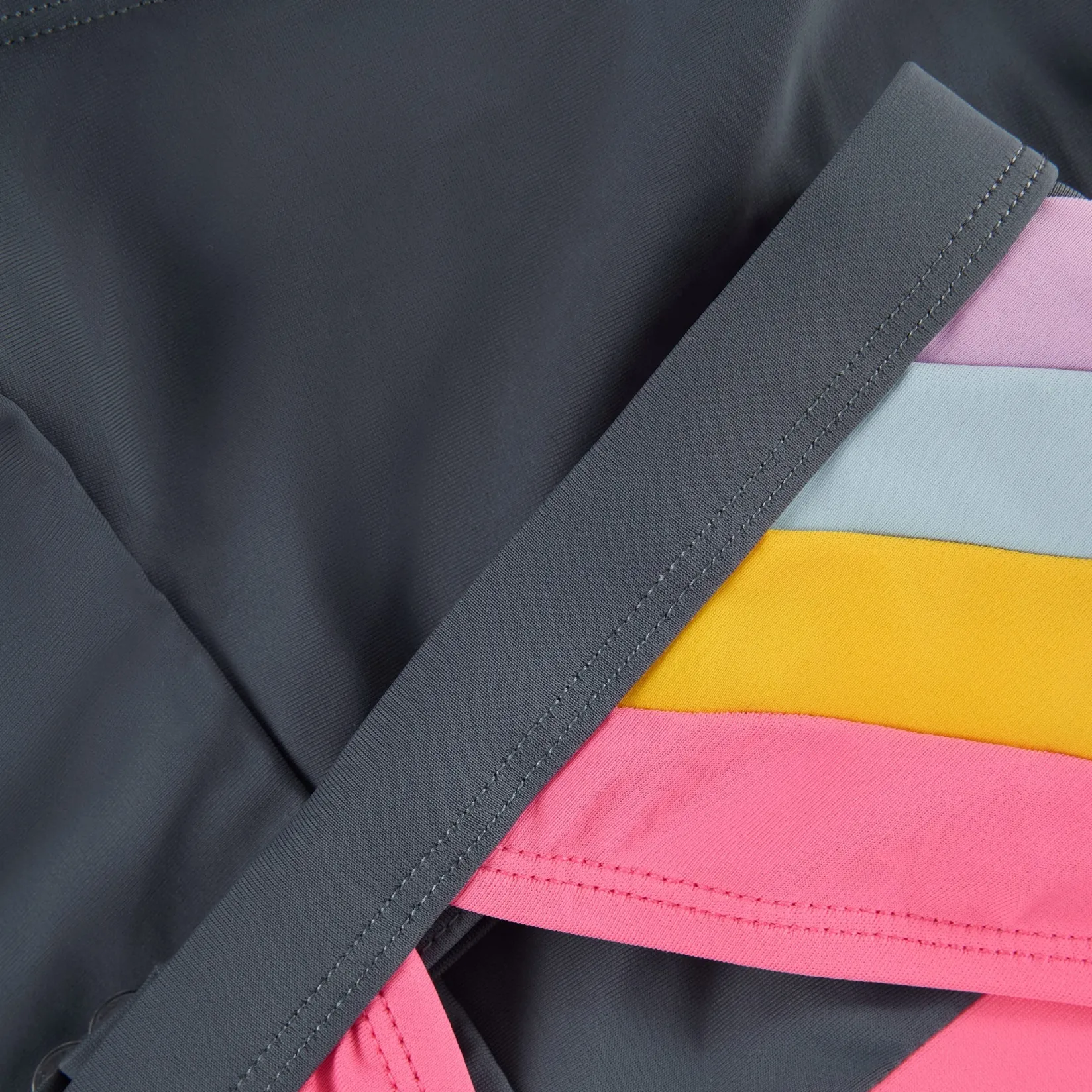 Swimsuits>Color Kids Colorblock Uv Bikini 6-12 Fuchsia