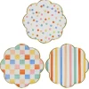Discount Colorful Pattern Dinner Plates (8) Party Supplies